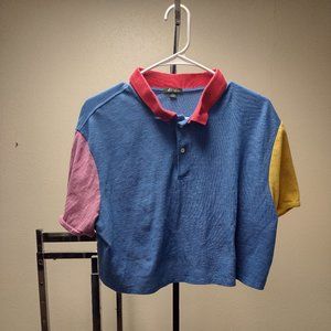 Wild Fable Multi-color short sleeve crop